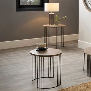 Mesa de centro redonda de Arte de diseño moderno creativo completo nórdico simple pequeño apartamento ámbar pétalo modelo mesa auxiliar - Product Image 3