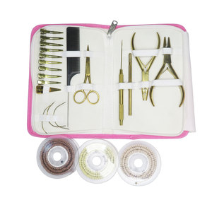 Kit de Herramientas de Pinzas para Extensiones de Cabello de Acero Inoxidable de Alta Calidad, Accesorios Personalizados que Incluyen Clips Pequeños y Grandes - Product Image 1