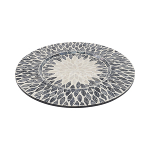 Assiette en bois de nacre pour dîner, mariage, fête et décoration, vente en gros au Vietnam - Product Image 1