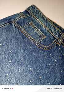 <b>Men</b> Rhinestone Denim Shorts High Waist Sparkly Jean Shorts Summer <b>Festival</b> Party <b>Wear</b> Fashionable Street Style Clothing use - Product Image 3