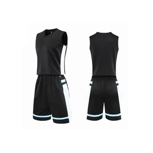 Uniforme de baloncesto sublimado personalizado unisex, equipo de club, nuevo diseño, transpirable, de talla grande, antibacteriano, de secado rápido, sin mangas - Product Image 3