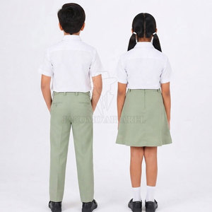 Vêtements scolaires de haute qualité pour enfants, série uniformes scolaires, en tissu mélangé coton, pour une utilisation quotidienne. - Product Image 2