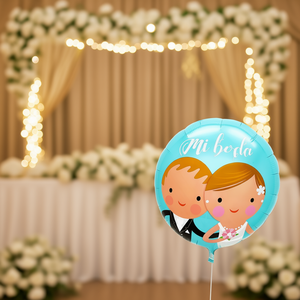 Ballons de fête Mi Boda 45x53cm pour décoration de mariage, lot de 12 pièces - Product Image 3