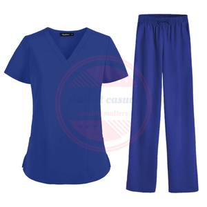 แพทย์ผู้หญิงชุดขัดแขนสั้นซิปชุดพยาบาลชุดเครื่องแต่งกายทันตกรรมทางการแพทย์ - Product Image 4