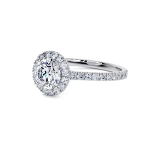 10K amarillo Rosa Blanco oro brillante corte laboratorio cultivado diamante boda y anillos de compromiso - Product Image 2