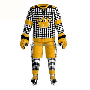 Nom de l'équipe personnalisé Uniforme de hockey sur glace Nouveau style Ensemble fait en polyester quantité minimale de commande bas avec conception OEM - Product Image 1