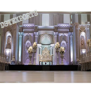 Decoración de Escenario para Bodas y Eventos Moderna, Profesional y Lujosa con Diseño Ligero de Fibra de Vidrio para Bodas Indias y Asiáticas - Product Image 1