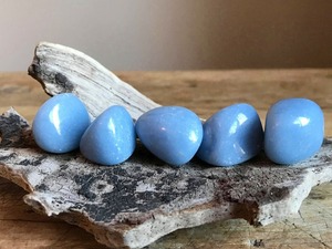 Pierres dégringolées d'agate d'alfazal naturel de qualité supérieure gravier de cristal de guérison poli pour Feng Shui beau cristal de pierre d'angélite - Product Image 6