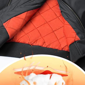 Chaqueta Bomber con Cuello Alto y Logotipo Personalizado para Hombre, Talla Grande, Impermeable, Transpirable, Logotipo Frontal, Precio Económico - Product Image 3