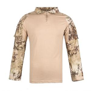 T-Shirt de randonnée à manches longues tactique d'extérieur pour hommes, vêtements de sport d'escalade respirants avec impression pour la chasse et l'escalade - Product Image 5