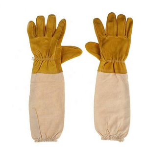 2024 nouveaux gants d'apiculture en cuir XL automatiques équipement de sécurité OEM de haute qualité fournitures en gros au Pakistan - Product Image 3