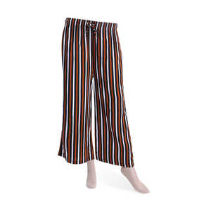 Pantalon Plazo imprimé pour femme avec ceinture cordon Pantalon pour femme - Product Image 1