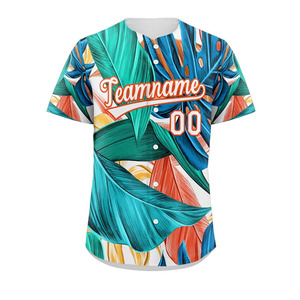 Camiseta de béisbol de malla personalizada de talla estadounidense, ropa deportiva elegante, logotipo cosido personalizado, nombre, camiseta de béisbol con botones para hombre - Product Image 3