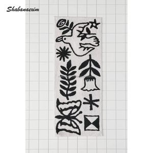 Ensemble de tapis brodés bohèmes personnalisés pour chambre à coucher et salon, tapis de cuisine en coton antidérapant de style bohème - Product Image 4