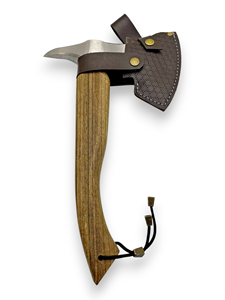 Handmade Industrial Grade Hand Forged High Carbon Steel Bearded <b>Axe</b> <b>Wood</b> Working Hatchet with Leather Sheath Custom OEM - Product Image 5