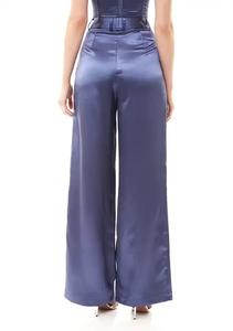Pantalon pour dames tissé élastique à devant plat Vietnam deux fois tissu taille naturelle taille pantalons pour femmes - Product Image 2