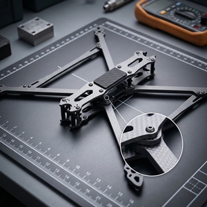 Marco de Dron FPV de Fibra de Carbono de 10 Pulgadas, Kit de Marco FPV Cinematográfico de Largo Alcance, Venta al por Mayor de Fábrica, OEM, ODM - Product Image 3