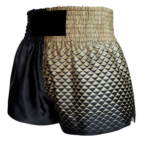 Pantalones cortos transpirables de cintura alta con logotipo personalizado MMA Kick Boxing, ropa de artes marciales personalizable que incluye equipo de lucha Muay Thai - Product Image 5