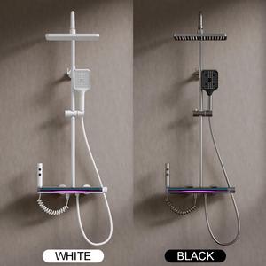 <span class=keywords><strong>2025</strong></span> hệ thống vòi hoa sen LED hai màu kiểu Audi mới-kim loại chải kim loại, không văng, kệ rộng rãi, màu sắc có thể chuyển đổi - Product Image 6