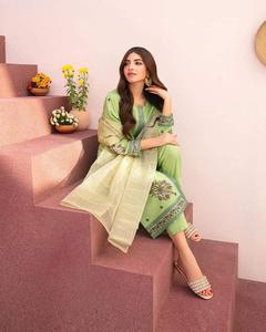 ชุดส่าหรีผ้าชีฟองเรียบง่ายสไตล์บอลลีวูด ดีไซน์เนอร์อินเดีย-ปากีสถาน ชุดปัญจาบ ดอติ สำหรับงานเลี้ยงตอนเย็น คอลเลคชั่นวันอีด - Product Image 4