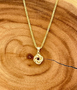 18kGold Pendant Real 18K Collar de oro amarillo Joyería encantadora Joyería de moda chapada en oro para mujeres - Product Image 3