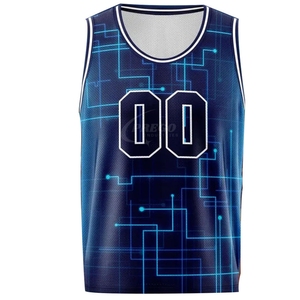 Maillot de basket-ball double face, impression personnalisée, 100% polyester, séchage rapide, vêtements de sport d'équipe, service OEM - Product Image 5