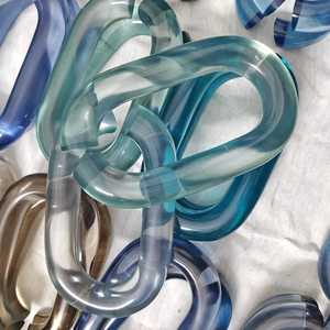 Custom Transparent Colors Wall Hanging Decor <b>Room</b> <b>Divider</b> <b>Curtain</b> Accessories Large Size Colorful Resin Chain Links - Product Image 6