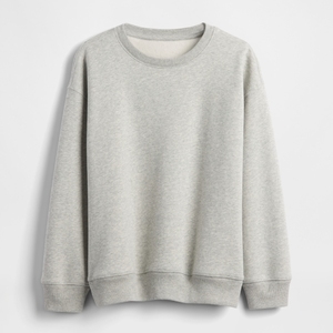 Sweat-shirt pour garçons de style nouveau, couleur unie, polaire chaud, uniforme scolaire, export - Product Image 5
