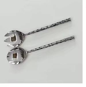 Ensemble de couverts en acier inoxydable plaqué argent dernier modèle pour la maison, l'hôtel, le restaurant et le camping utilisent des ustensiles de service - Product Image 2