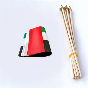Personalizado <span class=keywords><strong>de</strong></span> madera <span class=keywords><strong>de</strong></span> plástico país Mini mano ondeando Emiratos Árabes Unidos UAE banderas - Product Image 3