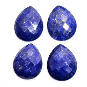 Lapislázuli Natural 22x18mm pera Rosecut piedra preciosa 15 Cts Iroc ventas alta calidad piedra suelta Afgani lapislázuli pera facetado cabina - Product Image 3