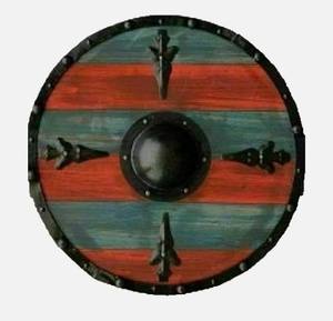 Royal Viking Warrior King Shield Fer brut en bois naturel fait à la main médiéval pour la décoration intérieure - Product Image 4