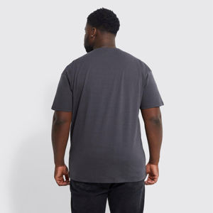 ผู้ชายแขนสั้น O-คอพิมพ์ย้อมสีทึบเสื้อ T พิมพ์ฉลากส่วนตัวคุณภาพสูงจํานวนมากจํานวนผู้ชาย T เสื้อ - Product Image 3