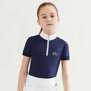 Camiseta ecuestre de manga corta de verano OEM Gilr, camiseta de competición de caballero para niños, deportes ecuestres - Product Image 2