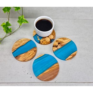 Customized Luxury Wood & Resin <b>Coasters</b> CRAFTED TREASURES Coffee Cup <b>Drink</b> <b>Coasters</b> for Use for Luxury Restaurants - Product Image 6