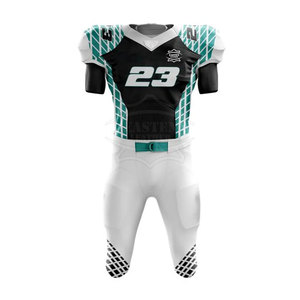 Uniforme de Fútbol Americano Personalizado para Equipo Nacional, Estilo Único, Transpirable, de Secado Rápido, 100% Poliéster, Conjunto de Manga Corta para Todos - Product Image 1