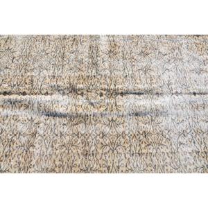 พรมตุรกีโบราณขนาดใหญ่ 5.4x9.5 ฟุต พรมขนสัตว์สีเบจ - Product Image 5