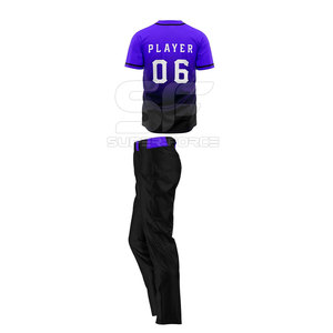 ชุดเบสบอลสำหรับผู้ชายเครื่องแบบทีมเบสบอลดีไซน์เย็บคงทน - Product Image 2