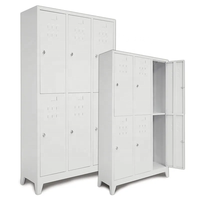 Armoire métallique à six portes, 6 niveaux, en fer, pour tous usages, avec serrures