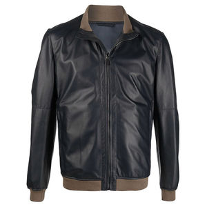 Produit OEM très vendu Meilleures vestes d'hiver en cuir mince pour hommes Conception personnalisée Veste en cuir pur Veste de moto pour hommes - Product Image 1