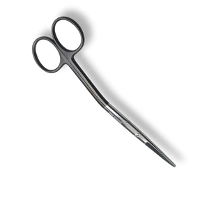 กรรไกรสำหรับผ่าตัดมีด้ามจับสีดำกรรไกรทำจากเหล็กเยอรมันกรรไกรตัดมุมทรงหลังโดย Pentax - Product Image 3