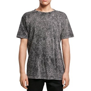 Camiseta de algodón 100% para hombre, Camiseta holgada estampada 2025 de alta calidad, aspecto más vendido, camiseta de lavado ácido para hombre, calidad Premium sólida - Product Image 3
