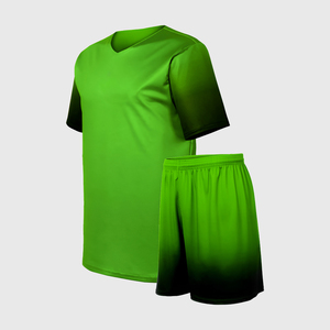 Ensemble de maillots de football dégradé personnalisés pour hommes, uniforme d'équipe avec impression de logo et conception dégradée, service OEM/ODM disponible - Product Image 2