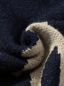 Winter Warm Knitted Men's Sweater Pullover Slim Fit Soft <b>100</b>% Cotton Long Sleeve Casual Fashion Crew Neck Jumper Front Logo - Product Image 6