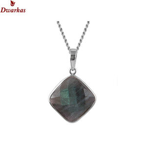 Joyería fina, collar con colgante vintage de piedras preciosas de ópalo natural de Plata de Ley 925 chapado en oro - Product Image 5