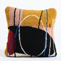 Housse de coussin en coton 100% tuftée, design de créateur |   Housse de coussin décorative personnalisable à fermeture éclair, faite à la main, style nordique, pour canapé et maison