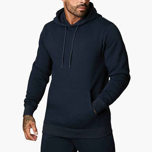 2025 hommes décontracté coton polaire brodé pull à capuche sweats à manches longues hiver avec cordon col vente chaude - Product Image 1