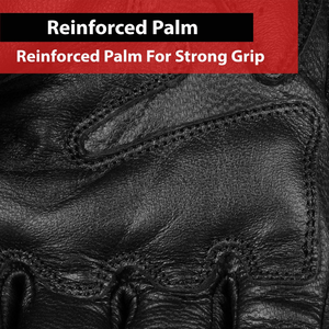 Gants de moto en cuir véritable OEM Ultimate Protection Comfort Blanc Noir Bon fournisseur BY KARIMAN INDUSTRY - Product Image 4