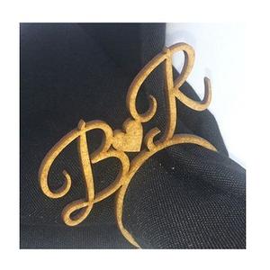 Rond de serviette en acier inoxydable de meilleure qualité dessus de table porte-mouchoirs de créateur fait à la main fête décorative vente en gros anneau de serviette de luxe - Product Image 6