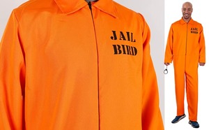 <span class=keywords><strong>Costume</strong></span> Unisex di Halloween in <span class=keywords><strong>Costume</strong></span> prigioniero rosso arancione tuta da salto volante uomo Serial Killer Cosplay uniforme film Horror - Product Image 3